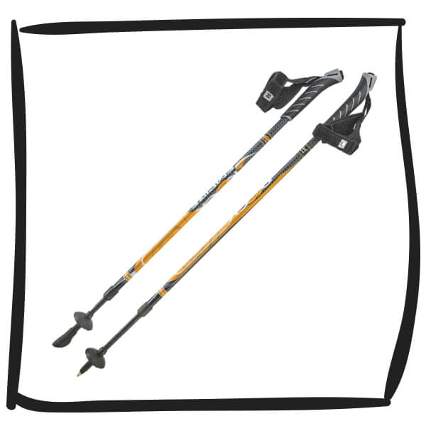 Spazierstöcke sind ideal für die richtige Haltung auch bei leichten Wanderungen. Für anspruchsvolle Wanderungen schätzen Sie diese als Unterstützung hoch.