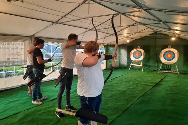 Rent a bow and arrows and try shooting at targets and 3D animals in our sheltered archery station.