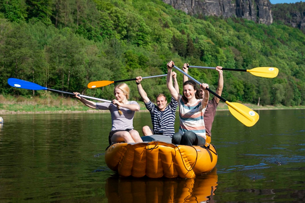 Cycling Boating weekend on the Elbe in Děčín and Bohemian Switzerland