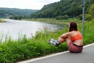 In-line tour of the Elbe cycle path